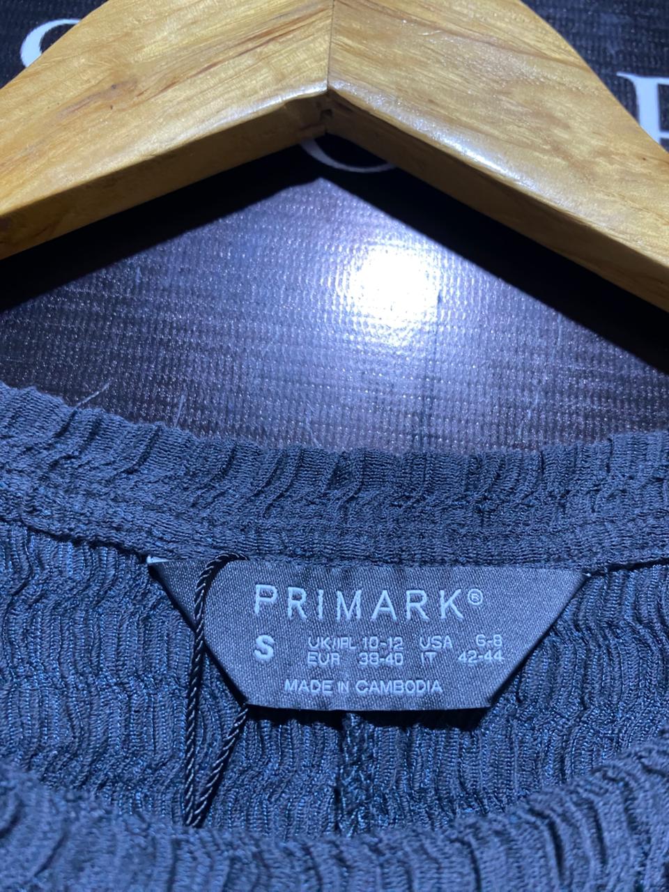PRIMARK |S| BUST 15| MIDNIGHT TEXTURED RIBBED MIDI DRESS