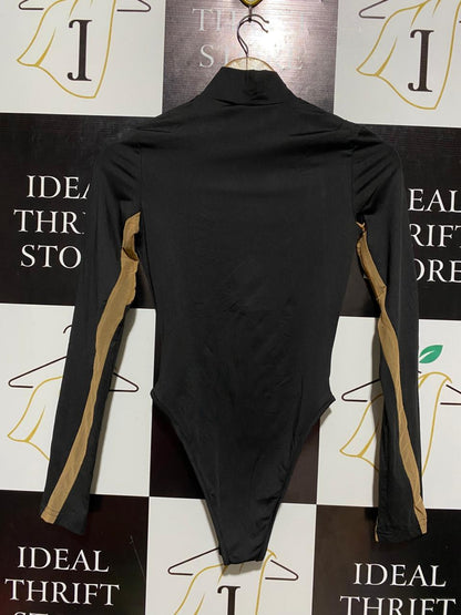 MIDNIGHT ILLUSION MOCK-NECK BODYSUIT |S| BUST 14|