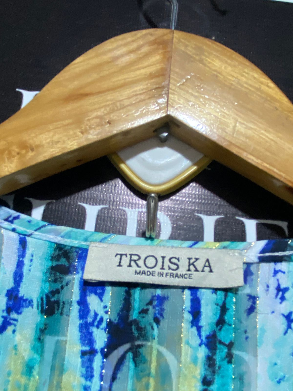 TROIS KA |M| BUST 16| C3|  VIBRANT TEAL AND LIME TIE-DYE MAXI DRESS