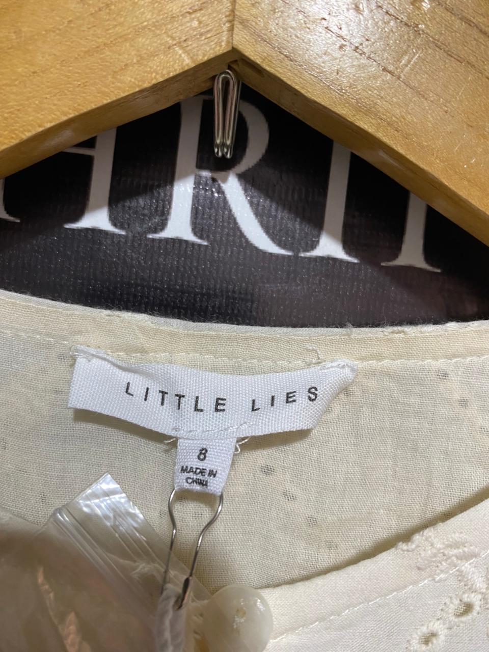 LITTLE LIES |M| BUST 17| IVORY EMBROIDERED TIERED MAXI DRESS