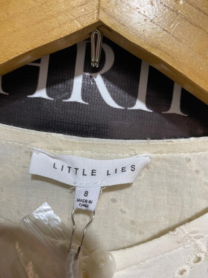 LITTLE LIES |M| BUST 17| IVORY EMBROIDERED TIERED MAXI DRESS