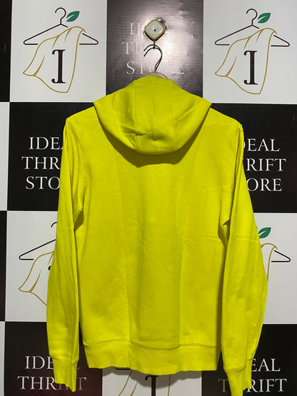 ADIDAS |M| BUST 20| NEON YELLOW 3-STRIPE PULLOVER HOODIE