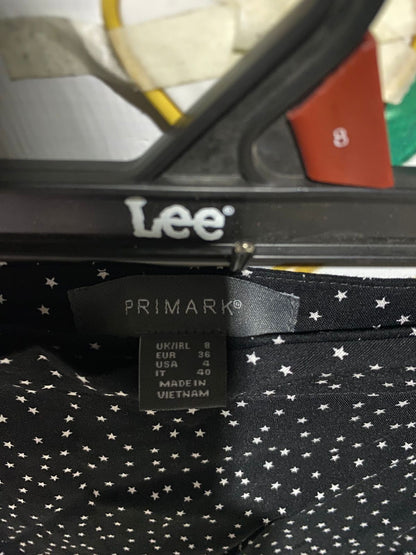 PRIMARK |S| BLACK POLKA DOT PUFF SLEEVE CO-ORD SET