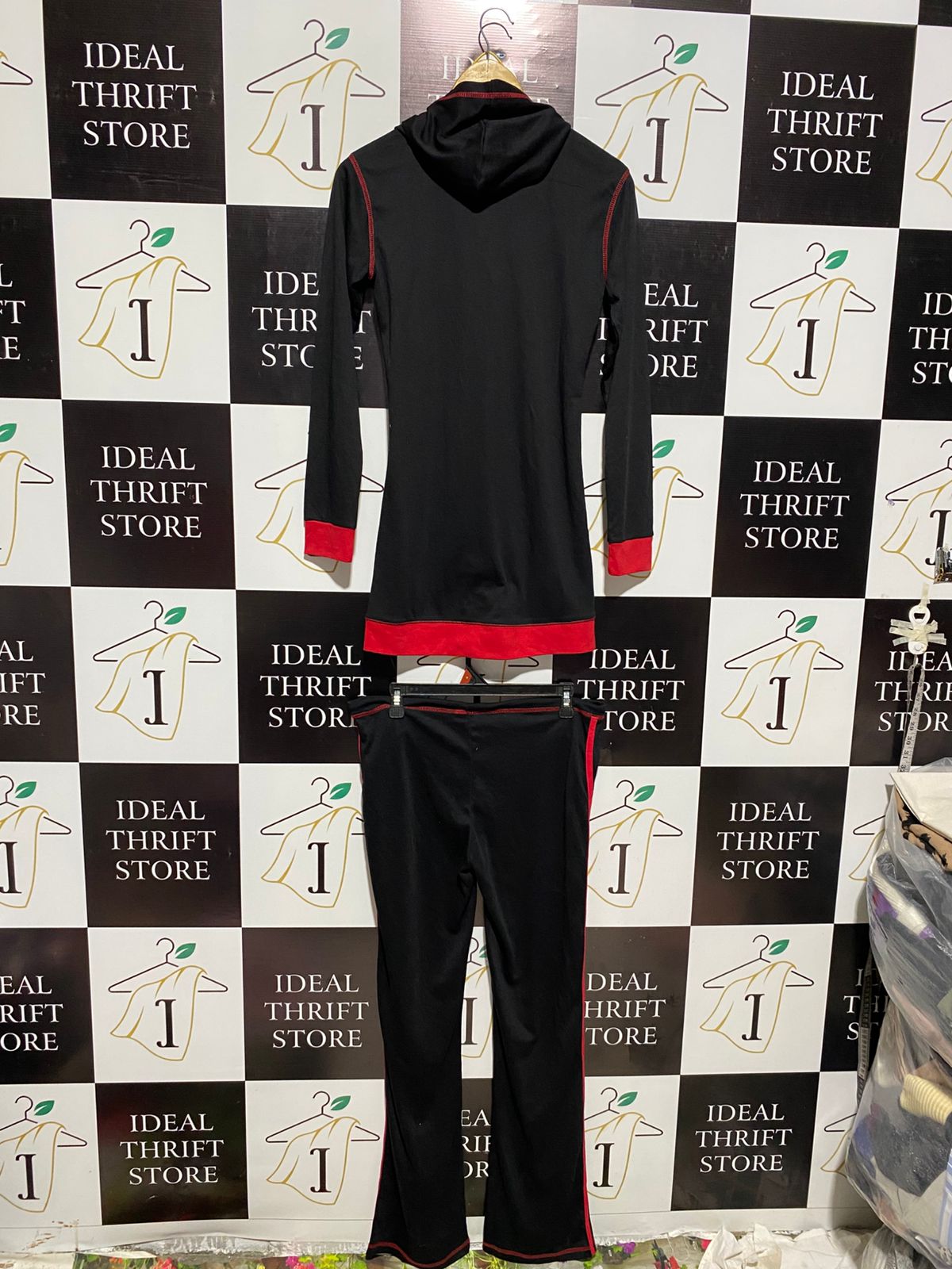 GIVENCHY |L| B6| WOMEN’S BLACK AND RED PERFORMANCE TRACKSUIT