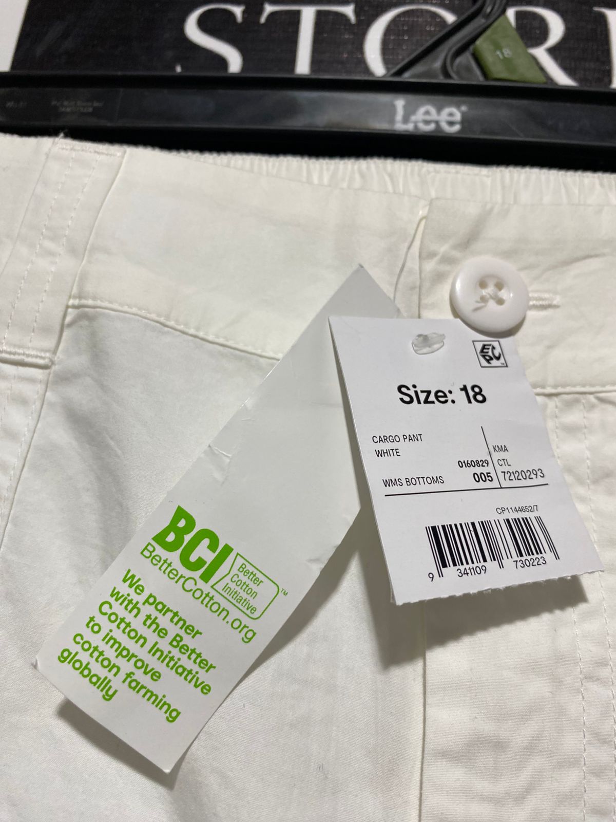 ANKO |XXL| WAIST 38|B12| WOMEN’S HIGH-WAISTED CARGO PANTS - CRISP WHITE UTILITY TROUSERS