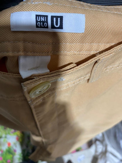 UNIQLO |M| WAIST 28| WOMEN’S HIGH-WAISTED TAILORED TROUSERS - CLASSIC TAN CHINO PANTS