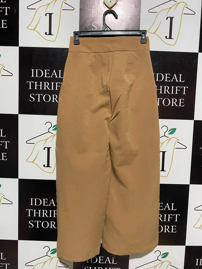 TEMT |M| WAIST 26| WOMEN’S HIGH-WAISTED WIDE-LEG TROUSERS - SOPHISTICATED CAMEL BROWN