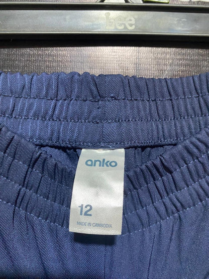 ANKO |L| WAIST 30| C7| CLASSIC NAVY SIDE-STRIPE TRACK PANTS