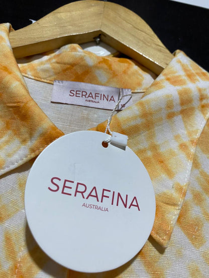 SERAFINA |L| BUST 22| C4|WOMEN’S SHORT SLEEVE BUTTON-DOWN SHIRT DRESS