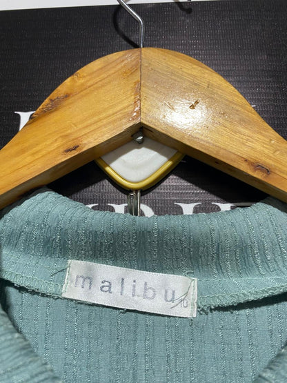 MALIBU |M| BUST 15| C3| ELEGANT SAGE GREEN TEXTURED MAXI DRESS