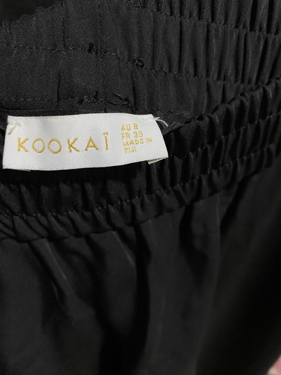 KOOKAI |M| WAIST 27| ESSENTIAL BLACK HIGH-WAIST WIDE-LEG TROUSERS