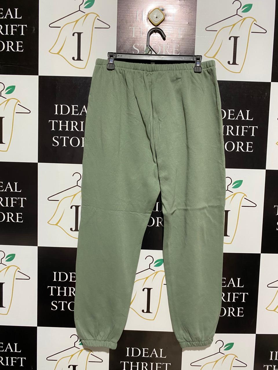 & ME |L| WAIST 30| WOMEN’S SAGE GREEN JOGGERS - COMFORTABLE FLEECE LOUNGE PANTS