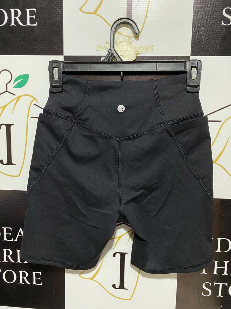 COTTON ON |M| WAIST 23| WOMEN’S BLACK PERFORMANCE TRAINING SHORTS - HIGH-WAISTED ATHLETIC BIKER SHORTS