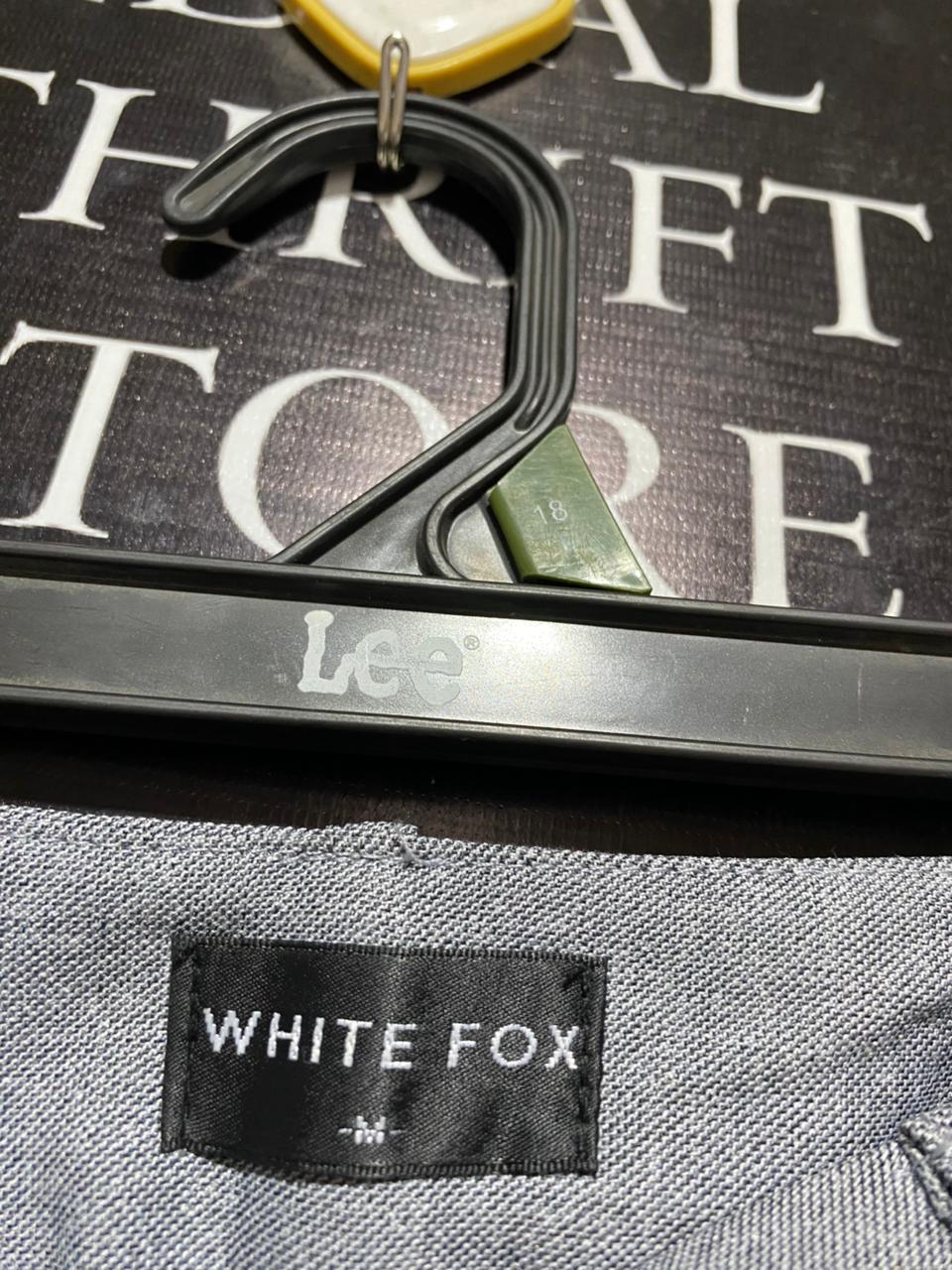 WHITE FOX |M| WAIST 28|B12|WOMEN'S GREY WIDE-LEG CARGO PANTS - RELAXED FIT WORKWEAR