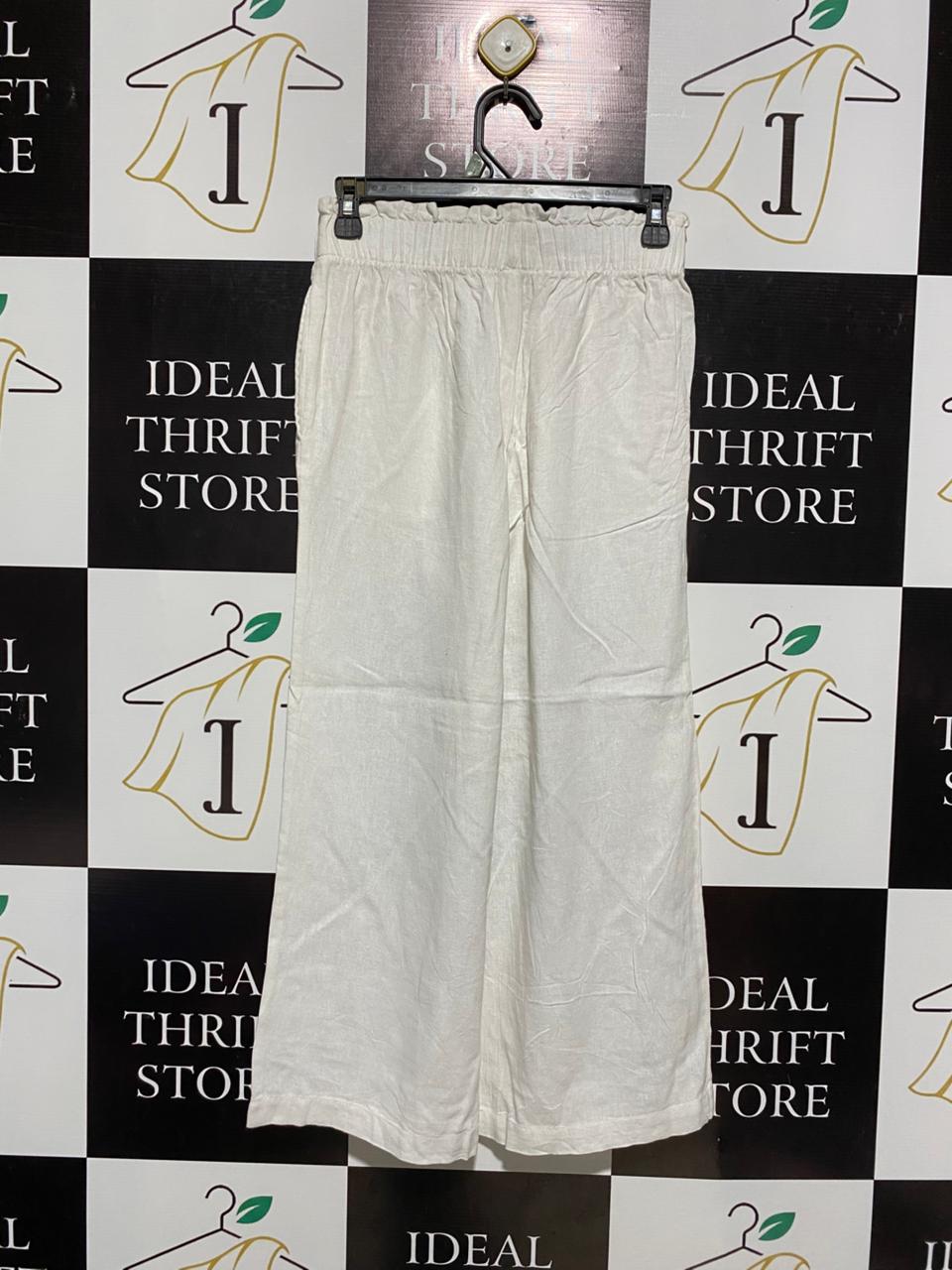ANKO |M| WAIST 26| BLEND WIDE-LEG CULOTTES WITH ELASTIC PAPERBAG WAIST