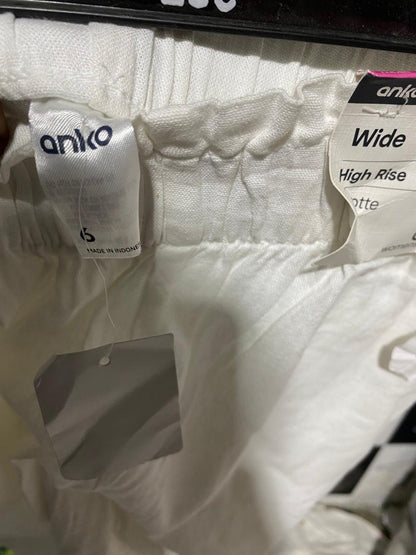 ANKO |M| WAIST 26| BLEND WIDE-LEG CULOTTES WITH ELASTIC PAPERBAG WAIST