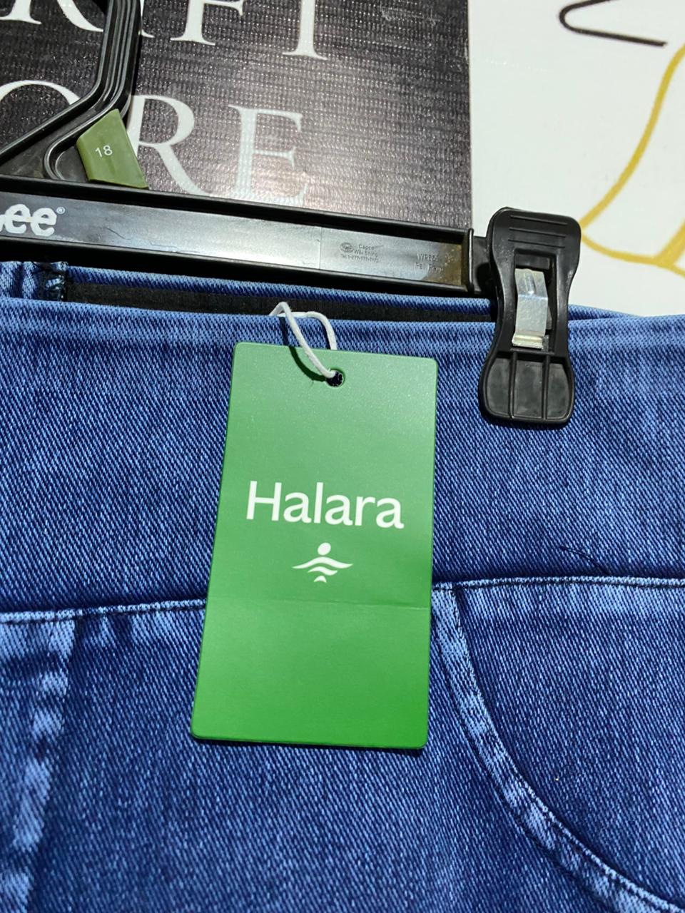 HALARA |XL| WAIST 32| MEDIUM WASH HIGH-WAISTED STRETCH DENIM JEGGINGS