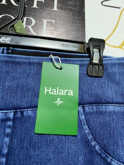 HALARA |XL| WAIST 32| MEDIUM WASH HIGH-WAISTED STRETCH DENIM JEGGINGS