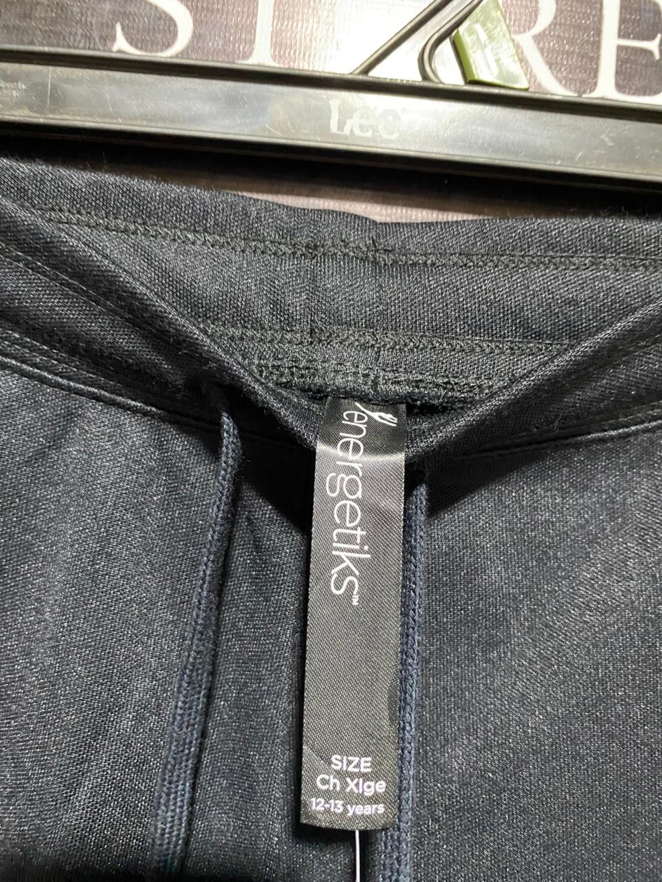 ENERGETIKS |M| WAIST 27| WOMEN'S BLACK WIDE-LEG TRACK PANTS WITH CONTRAST SIDE STRIPES
