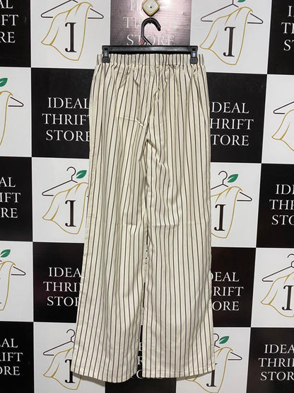 WHITE FOX |XS| WAIST 26| STRIPED ELASTIC WAIST LOUNGE PANTS