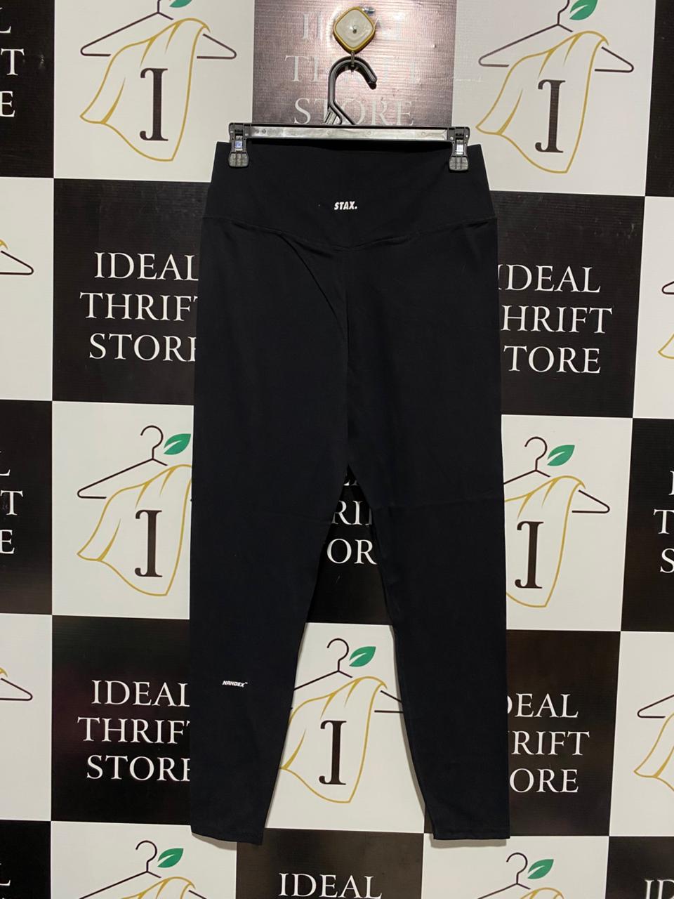 STAX |M| WAIST 27| PREMIUM HIGH-WAISTED BLACK LEGGINGS