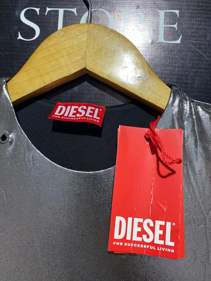 DIESEL |S| BUST 14| C3| MATHI METALLIC MAXI DRESS