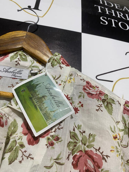 ARABELLA |S| FLORAL VINTAGE-STYLE PYJAMA SET