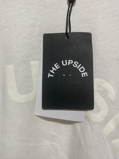 THE UPSIDE |XS| BUST 20| C1| RAINBOW STRIPE GRAPHIC T SHIRT
