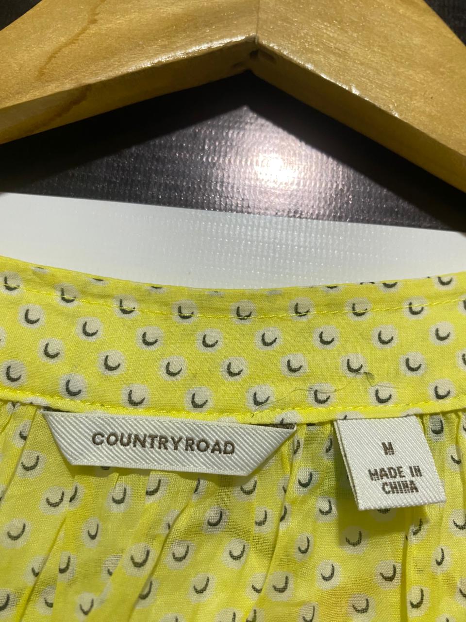 COUNTRY ROAD |M| BUST 23| VINTAGE POLKA DOT PLEATED BLOUSE