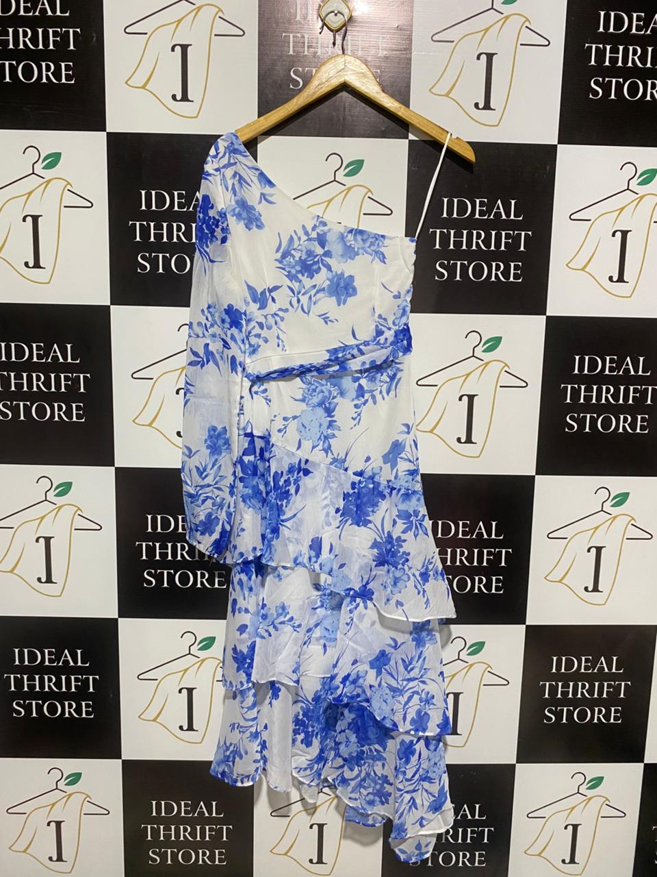 STYLE STATE |S| BUST 14| ONE-SHOULDER FLORAL TIERED DRESS