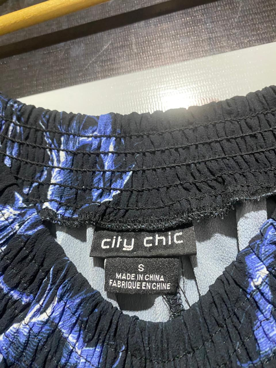 CITY CHIC |S| BUST 17| C3| OFF-THE-SHOULDER FLORAL MAXI DRESS