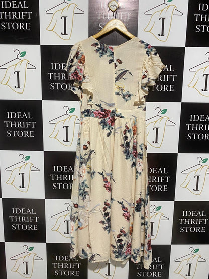 INDIKAH |M| BUST 16| C3| V-NECK TIE-FRONT MIDI DRESS