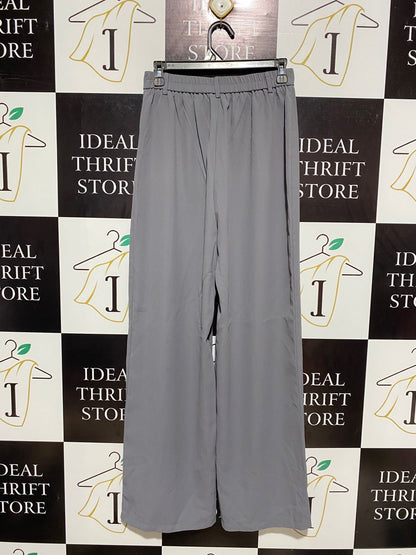 SHEIN |S| WAIST 27| WOMEN’S GREY HIGH-WAISTED WIDE-LEG TROUSERS - SOPHISTICATED TAILORED DRESS PANTS