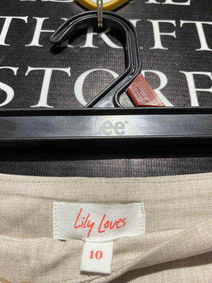 LILY LOVE |M| B19|  WAIST 28| HIGH-WAISTED FLARED TROUSERS