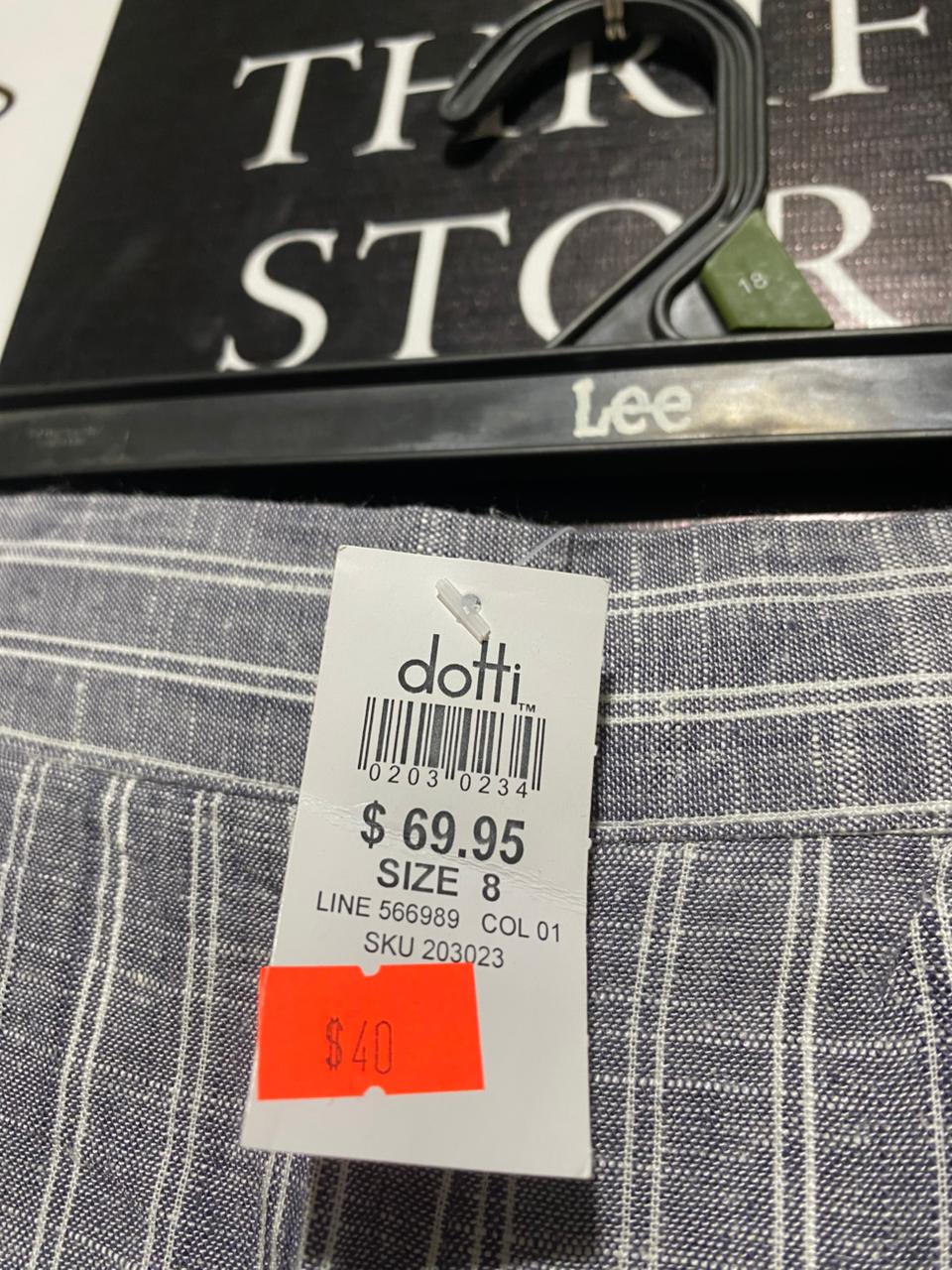 DOTTI |M| WAIST 26| GREY PINSTRIPE WIDE-LEG TROUSERS