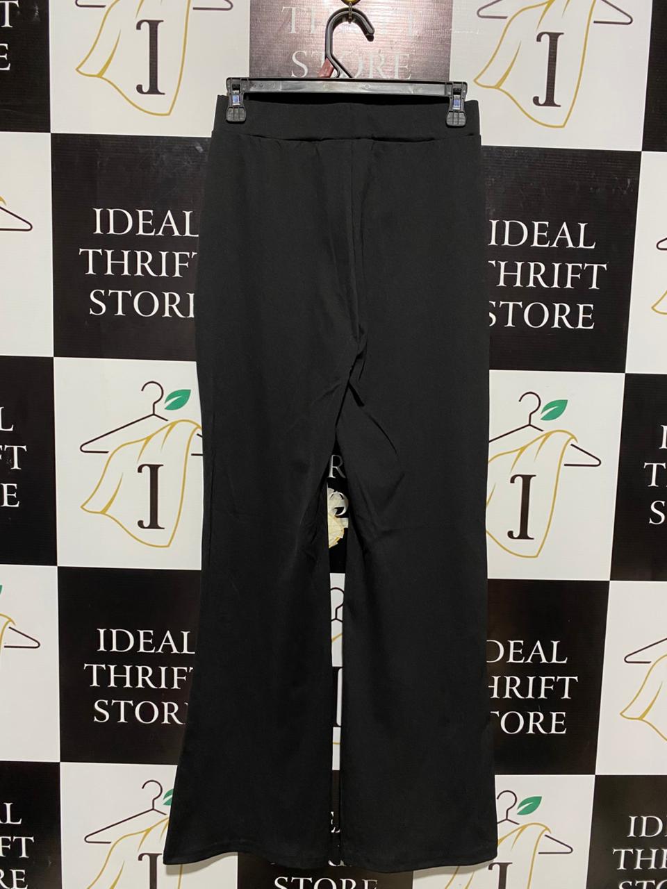 SHEIN |M| WAIST 26| CHIC BLACK FLARE-LEG TROUSERS – ELEGANT HIGH-WAISTED STRETCH PANTS WITH CLASSIC BOOTCUT SILHOUETTE