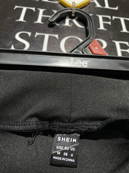 SHEIN |M| WAIST 26| CHIC BLACK FLARE-LEG TROUSERS – ELEGANT HIGH-WAISTED STRETCH PANTS WITH CLASSIC BOOTCUT SILHOUETTE