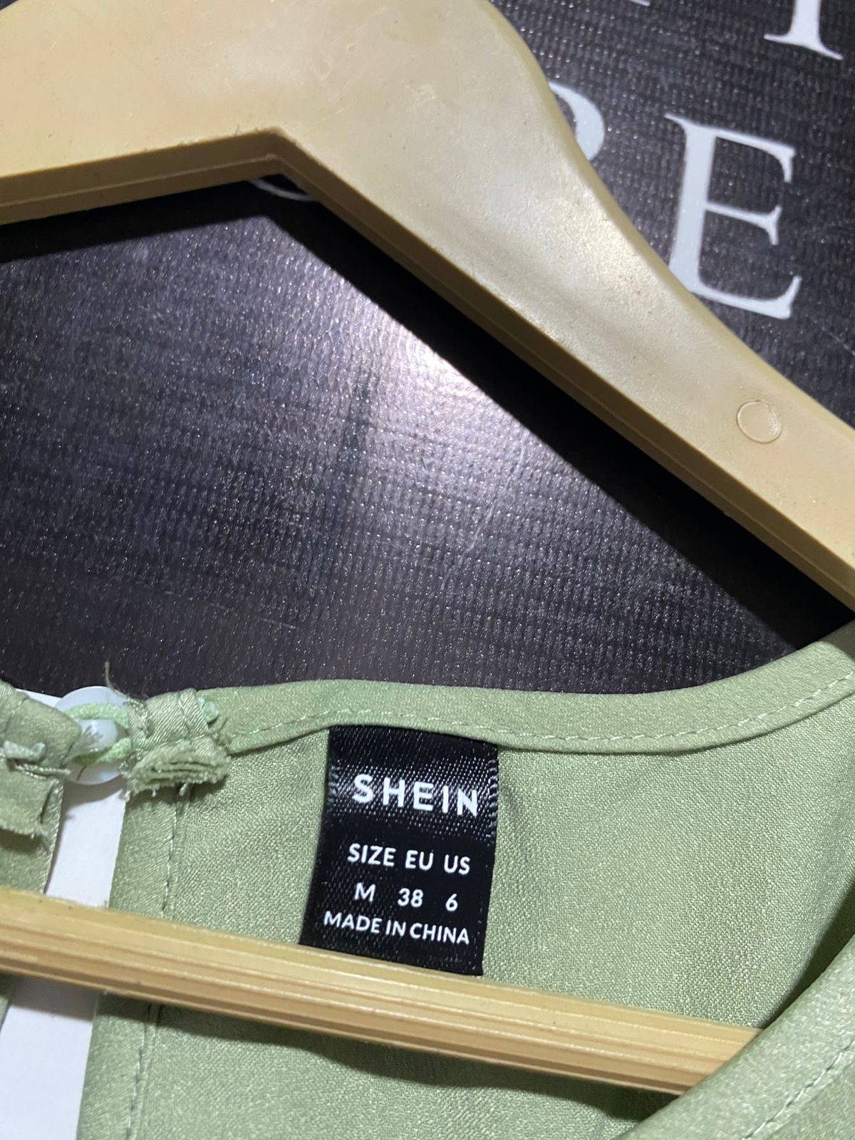 SHEIN |M| BUST 17| C3| SAGE GREEN ELASTIC WAIST MIDI DRESS
