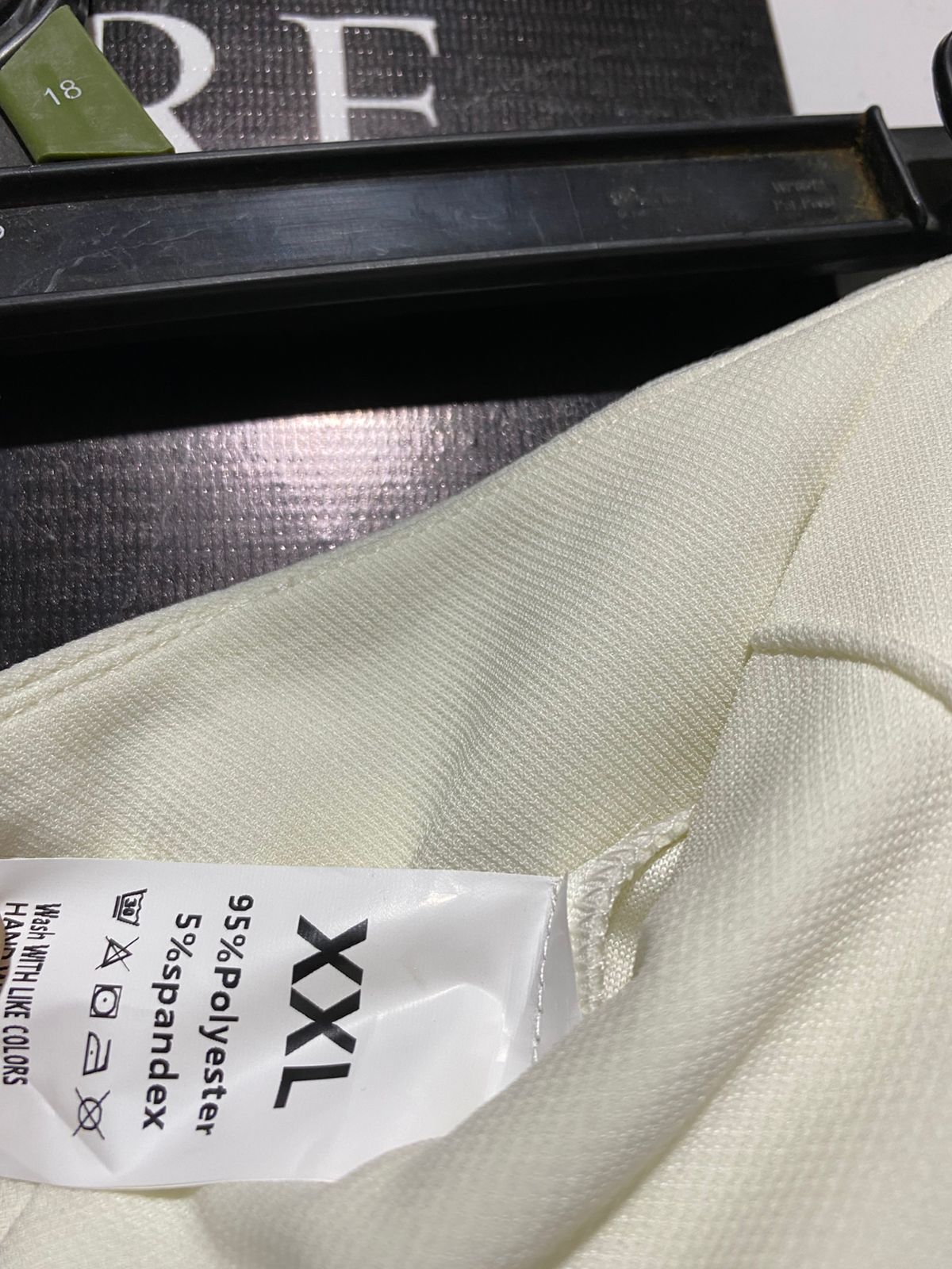 CREAM HIGH-RISE FLARE LOUNGE PANTS |XXL| WAIST 36|