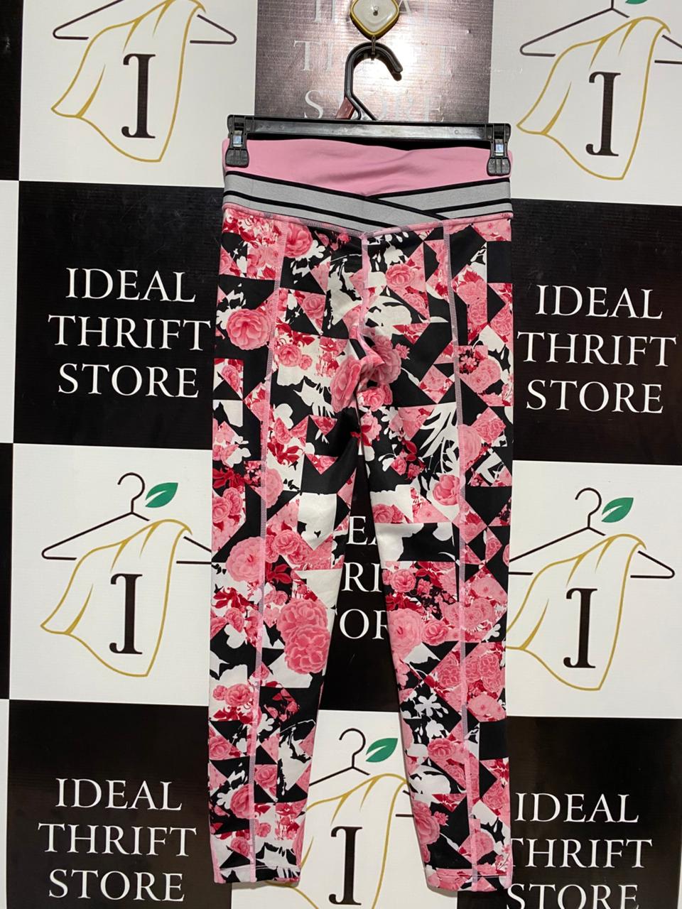 NIKE |M| WAIST 24| WOMEN’S PINK FLORAL GEOMETRIC LEGGINGS