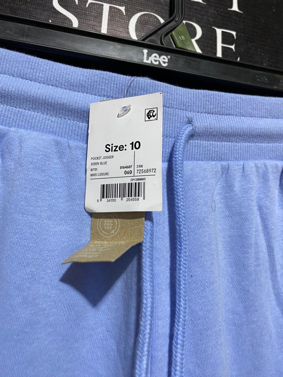 ANKO |L| WAIST 30| PERIWINKLE BLUE COMFORT JOGGERS