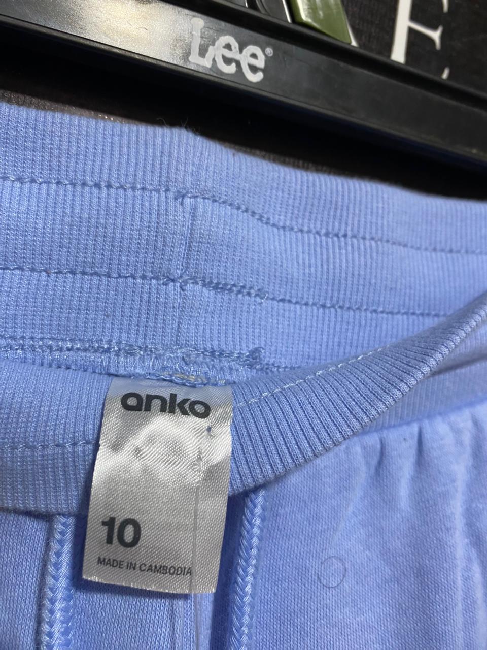 ANKO |L| WAIST 30| PERIWINKLE BLUE COMFORT JOGGERS