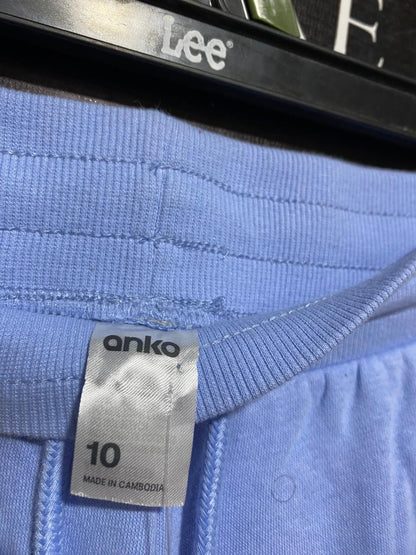 ANKO |L| WAIST 30| PERIWINKLE BLUE COMFORT JOGGERS