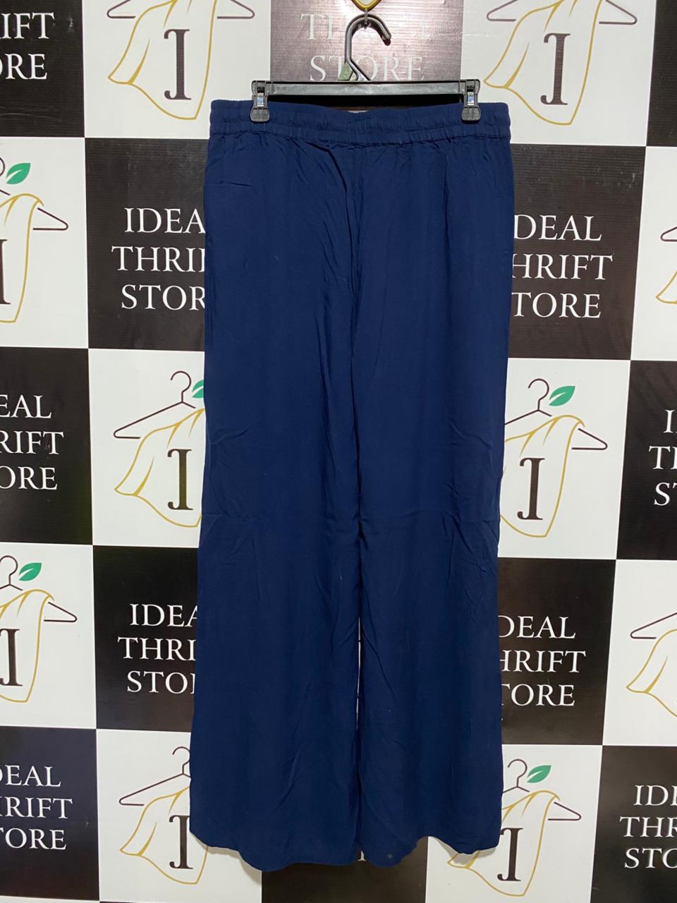 ADVENT |XL| WAIST 32| NAVY BLUE WIDE-LEG LOUNGE PANTS