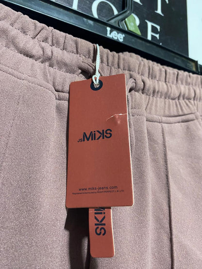 SKIM JS |M| WAIST 26| MAUVE-BROWN TAILORED RELAXED JOGGERS