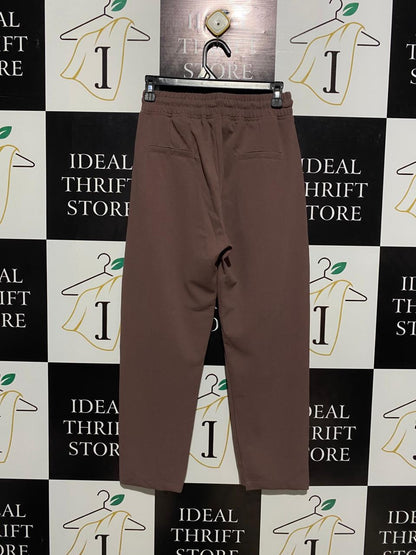 SKIM JS |M| WAIST 26| MAUVE-BROWN TAILORED RELAXED JOGGERS
