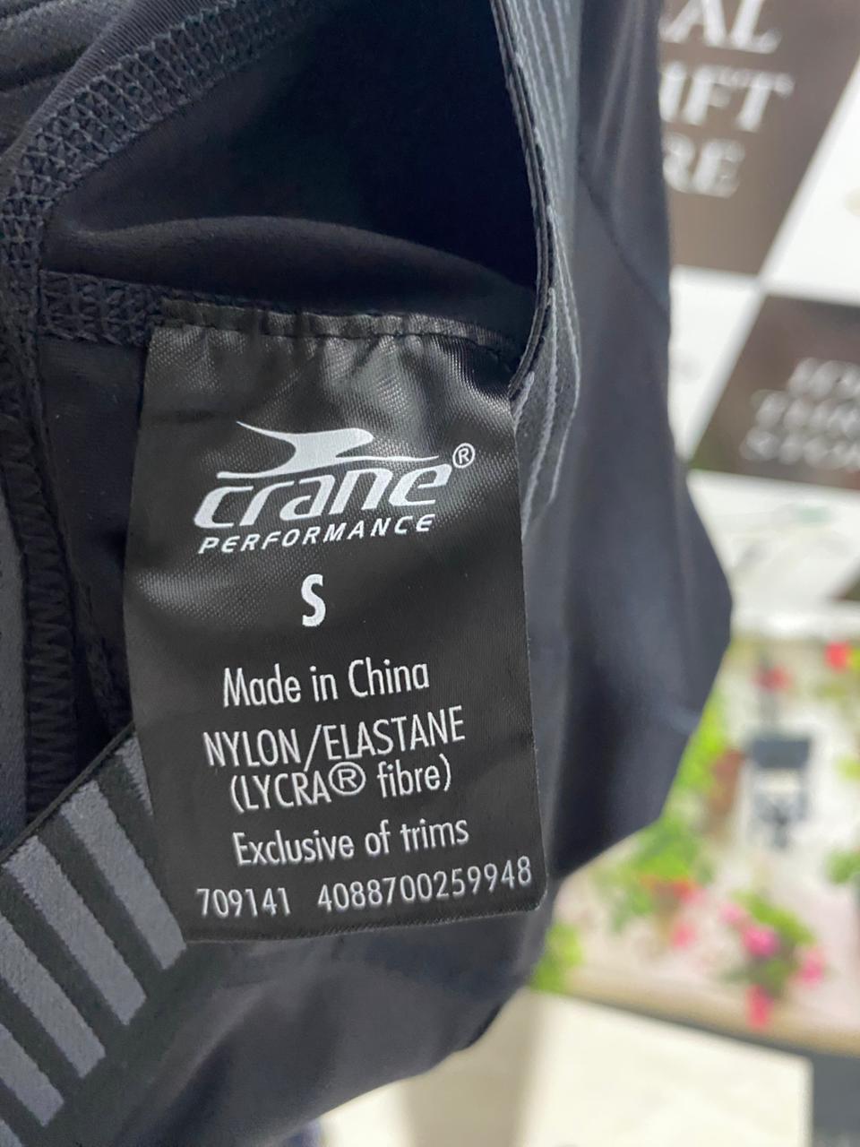 CRANE |S| WAIST 24| PERFORMANCE BLACK COMPRESSION LEGGINGS