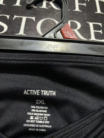 ACTIVE TRUTH |XL| WAIST 36| BLACK PERFORMANCE TRAINING JOGGERS