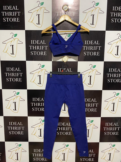 GYMSHARK |L| COBALT BLUE SEAMLESS ACTIVE SET