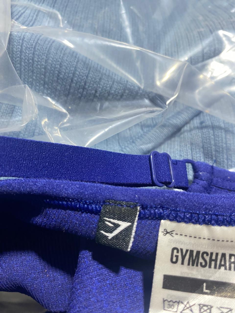 GYMSHARK |L| COBALT BLUE SEAMLESS ACTIVE SET